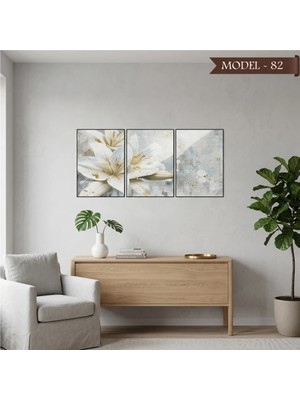 Akıllı Kağıt Cam Görünümlü Yapışkanlı Tablo Çiçek (Model- 82)
