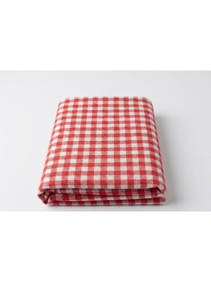 Premium Pötikareli Piknik Örtüsü Kırmızı Beyaz Bordo Beyaz 160X160 cm