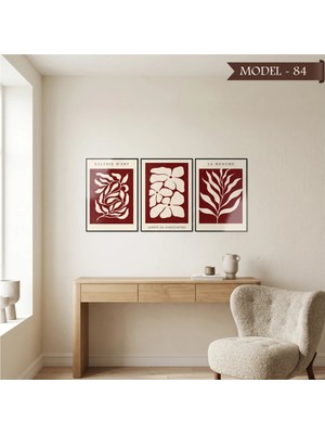 Akıllı Kağıt Cam Görünümlü Yapışkanlı Tablo Çiçek (Model- 84)