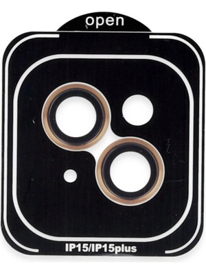 Mudanis Joko Apple Iphone 14 Pvd Metal Kamera Lens - Turuncu