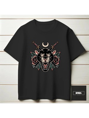 Etex Design Swordsandroses T-Shırt