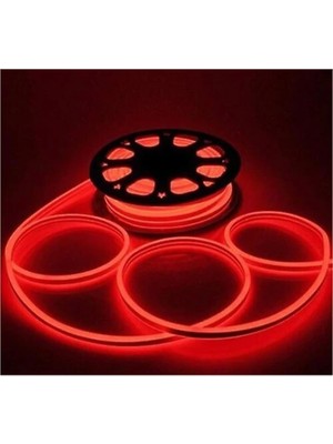K2 Led KCL016 220V Neon LED Şerit Kırmızı 100 mt