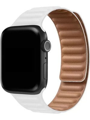 Naturion Newface Apple Watch 38MM Loop Kordon - Beyaz