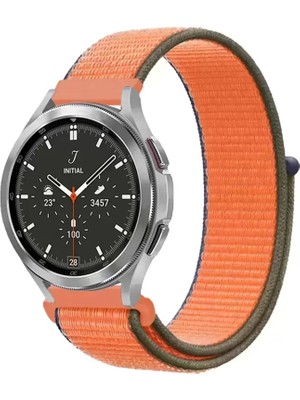 Naturion Newface Watch 22MM Hasırlı Cırtcırtlı Kordon - Turuncu