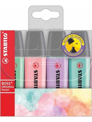 Stabilo Stabilo Fosforlu Kalem Boss Pastel 4 Renk Paket Set