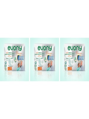 Evony Premium Belbantlı Yetişkin Hasta Bezi Large 90 Adet 3X30 Paket L