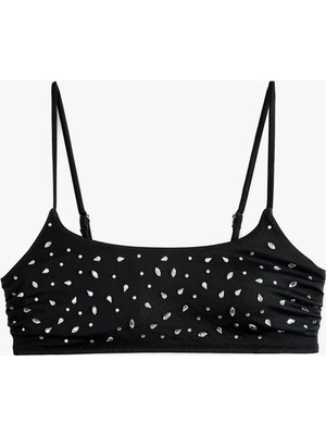 Koton Taşlı Bralet Bikini Üstü