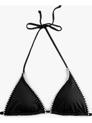 Koton Kroşe Detaylı Üçgen Bikini Üst