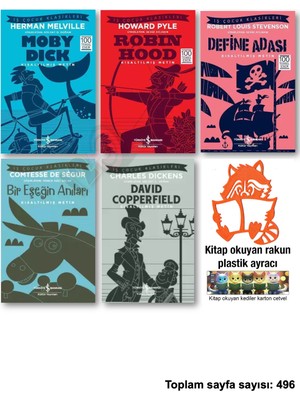 İş Bankası Kültür Yayınları Moby Dick Robin Hood Define Adası Bir Eşeğin Anıları David Copperfield