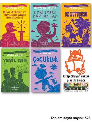 İş Bankası Kültür Yayınları Kral Arthur ve Yuvarlak Masa Şövalyeleri Korkusuz Kaptanlar Oz Büyücüsü Yeşil Işın Çocukluk