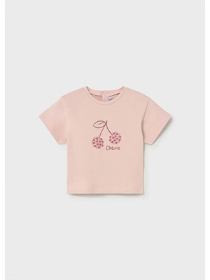 Mayoral Yazlık Kız Bebek Basic Tshirt - Pembe