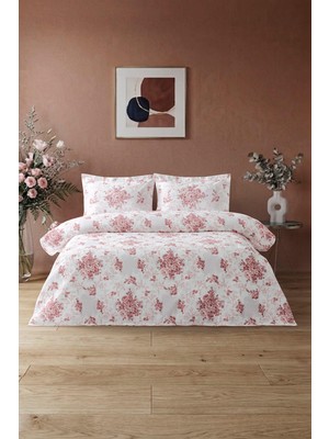 Soley Rosalina | %100 Pamuk Battal Boy (King Size) Pike Takımı | 240X220 | Pembe