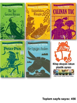 İş Bankası Kültür Yayınları Bir Yaz Gecesi Rüyası Söğütlükte Rüzg Çalınan Taç Peter Pan Eşeğin Anıları