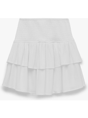 Koton Gipeli Viskon Crinkle Katlı Mini Etek