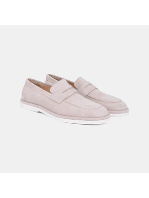 Desa Erkek Bej Günlük Klasik Süet Loafer