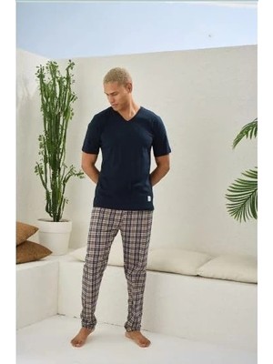 Uslucan Alışveriş Kocabey 2099 Erkek V.yaka Pijama Takım