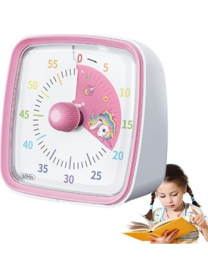 Hephaistoss Yunbaoit Sevimli Unicorn Tasarımlı Mekanik Mutfak Zamanlayıcı Timer – 60 Dakika Ayarlı Timer Kaymaz Taban, Çocuklar ve Mutfak Kullanımı Için Ideal