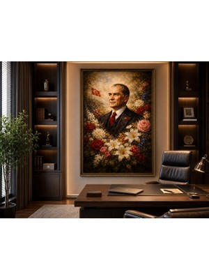 Loca Mimarlık Uv Baskı Özel Atatürk Tasarım Alüminyum Kompozit Tablo
