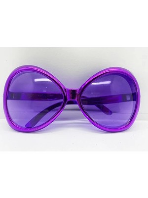 Uravas Store Mor Renk Yeşilçam Nostalji 80LI Yıllar 90LI Yıllar Parti Gözlüğü  7X16 cm