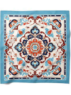 Hawwa Iznik Desenli Saten Fular