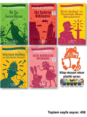 İş Bankası Kültür Yayınları Bir Yaz Gecesi Rüyası Iki Şehrin Hik Yesi Kral Arthur ve Yuvarlak Masa Şövalyeleri Sherlock Holmes Dörtlerin Yemini Alice Harikalar Diyarında