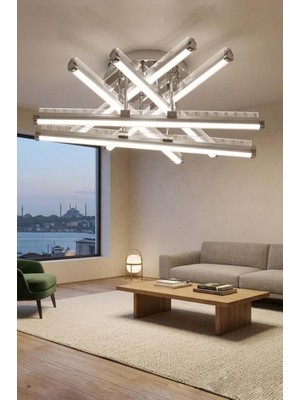 Eray Aydınlatma 101-6 Lı Krom LED Salon Avize