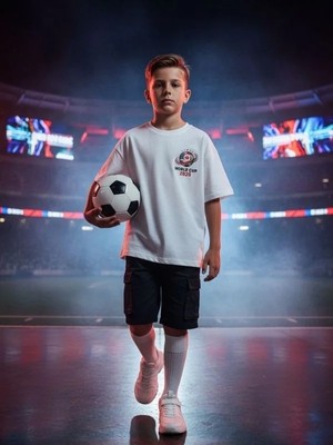 Zekids Erkek Çocuk World Cup 2026 Baskılı T-Shirt