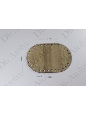 Db Atölye Rattan Örgü Plakası Oval 11X16 cm - Bambu Sepet Ltlığı - Örgü Sepet Supla