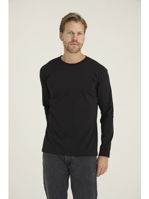 Uslucan Alışveriş Kocabey T-513 Erkek O.yaka Uzunkol T-Shirt