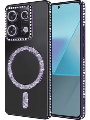 Evimdeyokyok Xiaomi Redmi Note 13 Pro 4g Joke Simli Magneticsafe Kılıf - Derin Mor Tdrtr