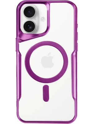 Evimdeyokyok Apple Iphone 16 Kılıf Boyi Magsafe Silikon Kapak - Pembe Tdrtr