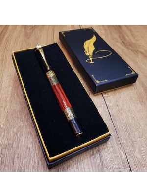 Evimdeyokyok Gold Desenli Metal Roller Kalem Tdrtr
