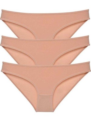 3 Adet Süper Eko Set Likralı Kadın Slip Külot Ten Mudanis Mery Woman