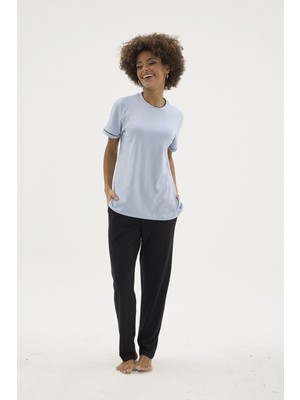 Uslucan Alışveriş Kocabey KKT-26156K Kadın O Yaka Pijama Takımı