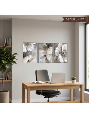 Akıllı Kağıt Cam Görünümlü Yapışkanlı Tablo Çiçek (Model- 57)