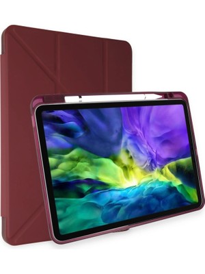 Evimdeyokyok Apple Ipad Air 4 10.9 Kılıf Kalemlikli Mars Tablet Kılıfı - Mürdüm Tdrtr