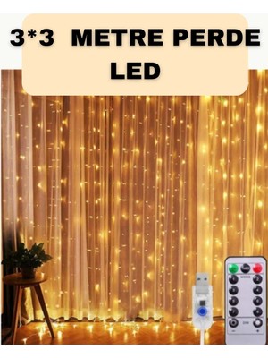 sbodurhome Iç ve Dış Mekan Perde LED – Bahçe, Balkon ve Veranda Için