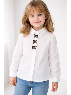 Baby Lory Kids Store Kız Çocuk Desenli Gömlek