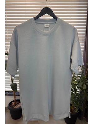 Herodanal Yetişkin Erkek Düz Oversize Tshirt - Gri