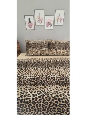 Sertu Tekstil Leopar %100 Nevresimtakımı Çift Kişilik