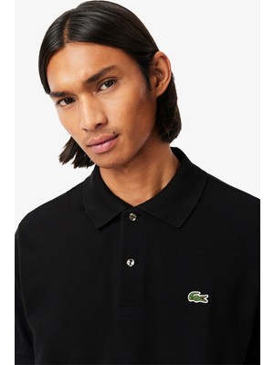 Lacoste Men's Classic Fit Polo T-Shirt Erkek Polo Yaka Tişört Siyah