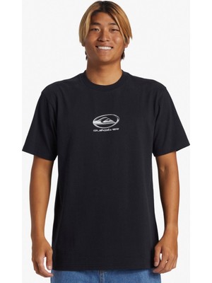 Quiksilver Chrome Logo Ss Stn AQYZT09545-10010 Erkek Siyah Tişört