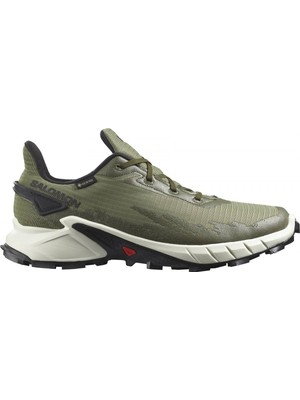 Salomon Alphacross 4 Goretex Mens Sneaker Yağmur Geçirmez Nefes Alabilen Outdoor Yürüyüş Ayakkabısı Yeşil
