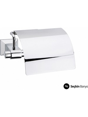System Banyo Aksesuarları  Bowlıne Kapaklı Tuvalet Kağıtlığı Krom (BA1001 010 Cr)