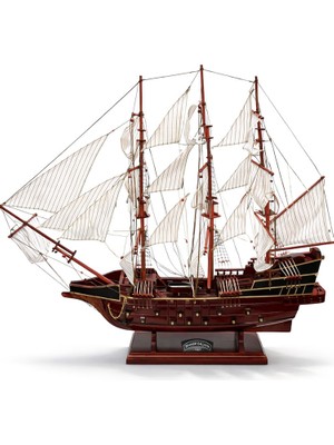 80X65 cm Ahşap Yelkenli Gemi