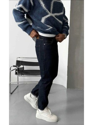 WE11 Erkek Füme Boyfriend Denim Pantolon - Bol Kesim Jean