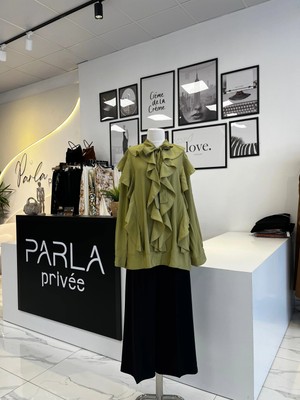 Parla Prive Volanlı Bağcıklı Gömlek