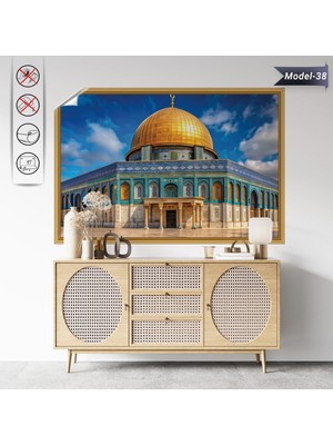 Akıllı Kağıt Mescid-I Aksa Tablo - Poster Dini (Model- 38)