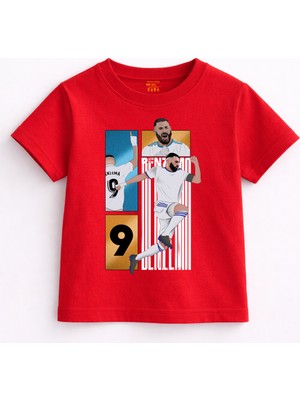 Rabona Fashion Karim Benzema 9 Legacy Tişört Yetişkin ve Çocuk Beden (Seçenekli)
