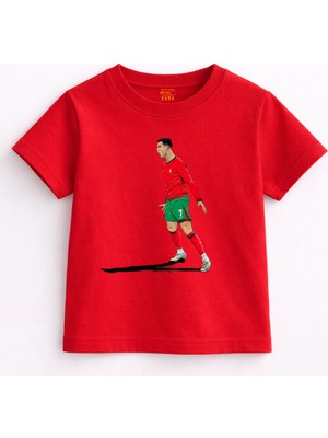 Rabona Fashion Cristiano Ronaldo Portugal Celebration Futbol Tişörtü Yetişkin ve Çocuk Beden (Seçenekli)